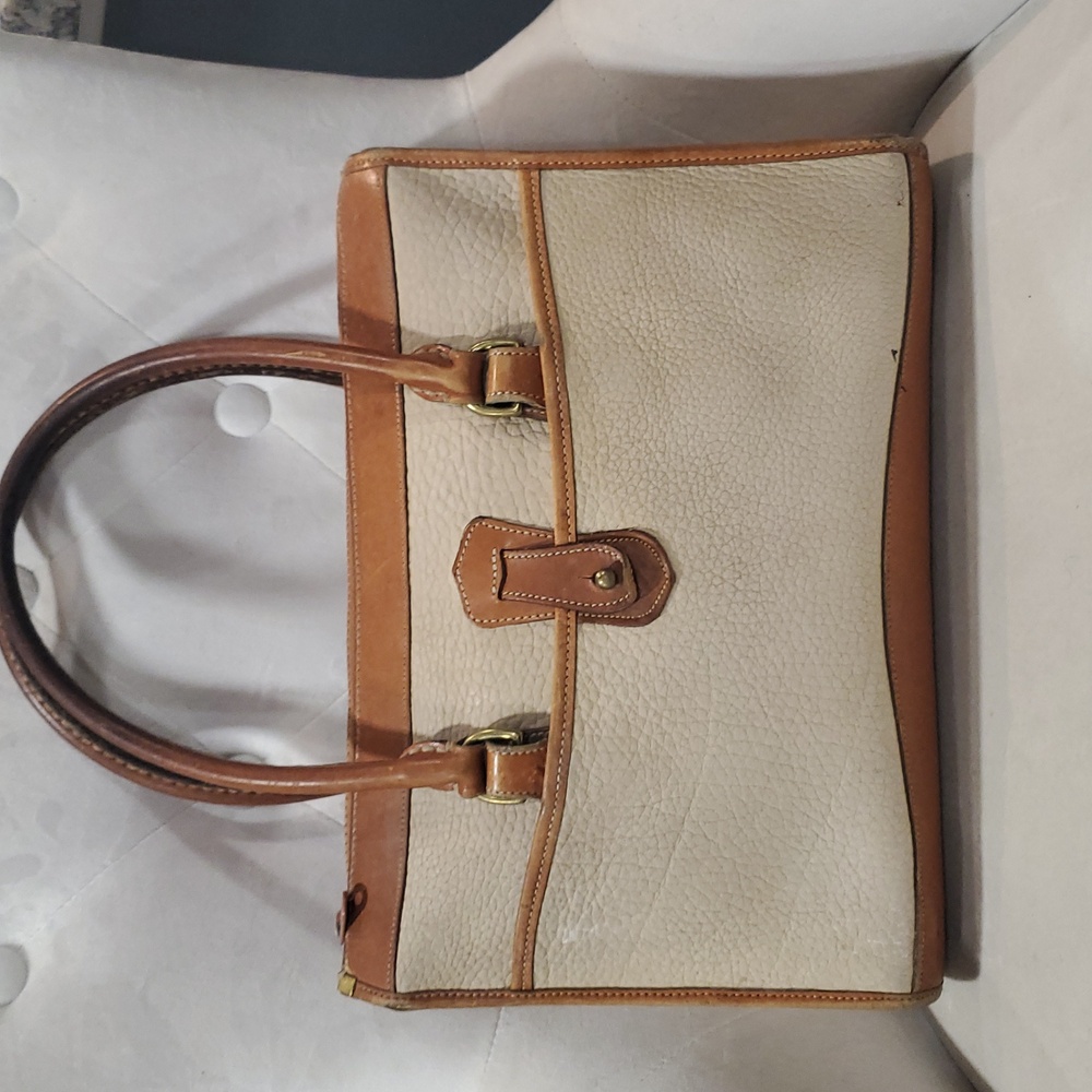 Vintage dooney & Bourke allweather  large top handle satchel crossbody bag - Picture 3 of 16